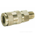 Male Plated Brass, Steel Pneumatic Air Quick Couplers For Water, Oil